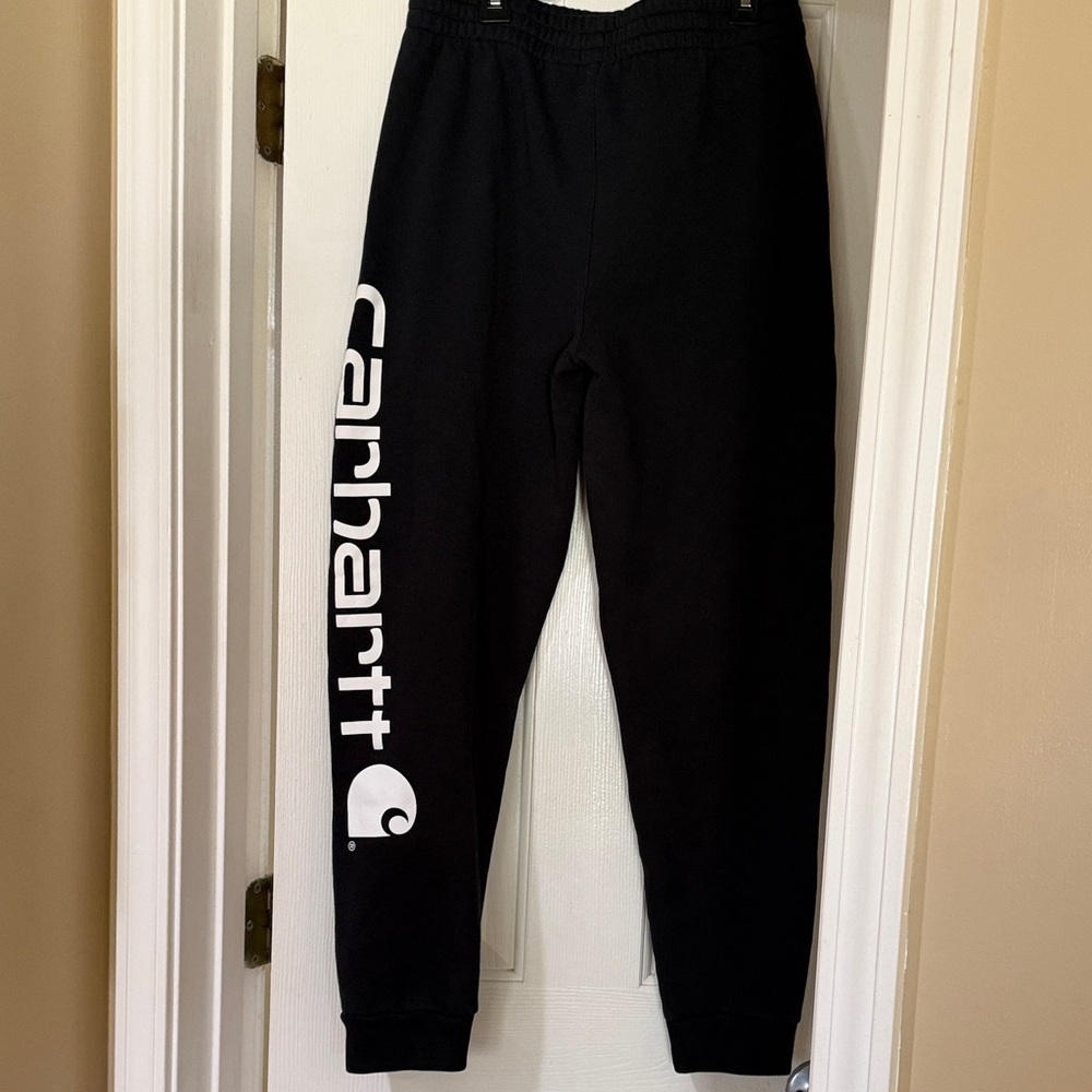 Women’s Black Carhart Jogger Pants - Comfortable Everyday Wear - Picture 3 of 5